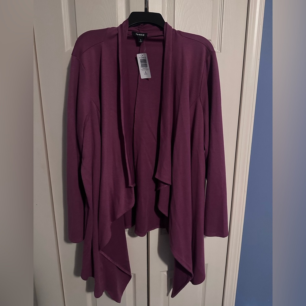 Women's Purple Cardigan